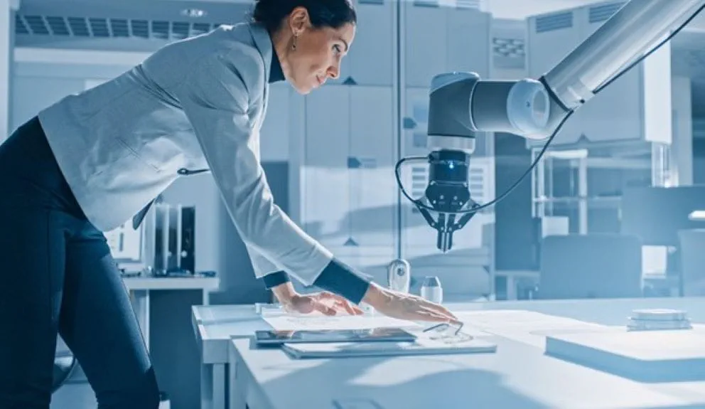 woman working