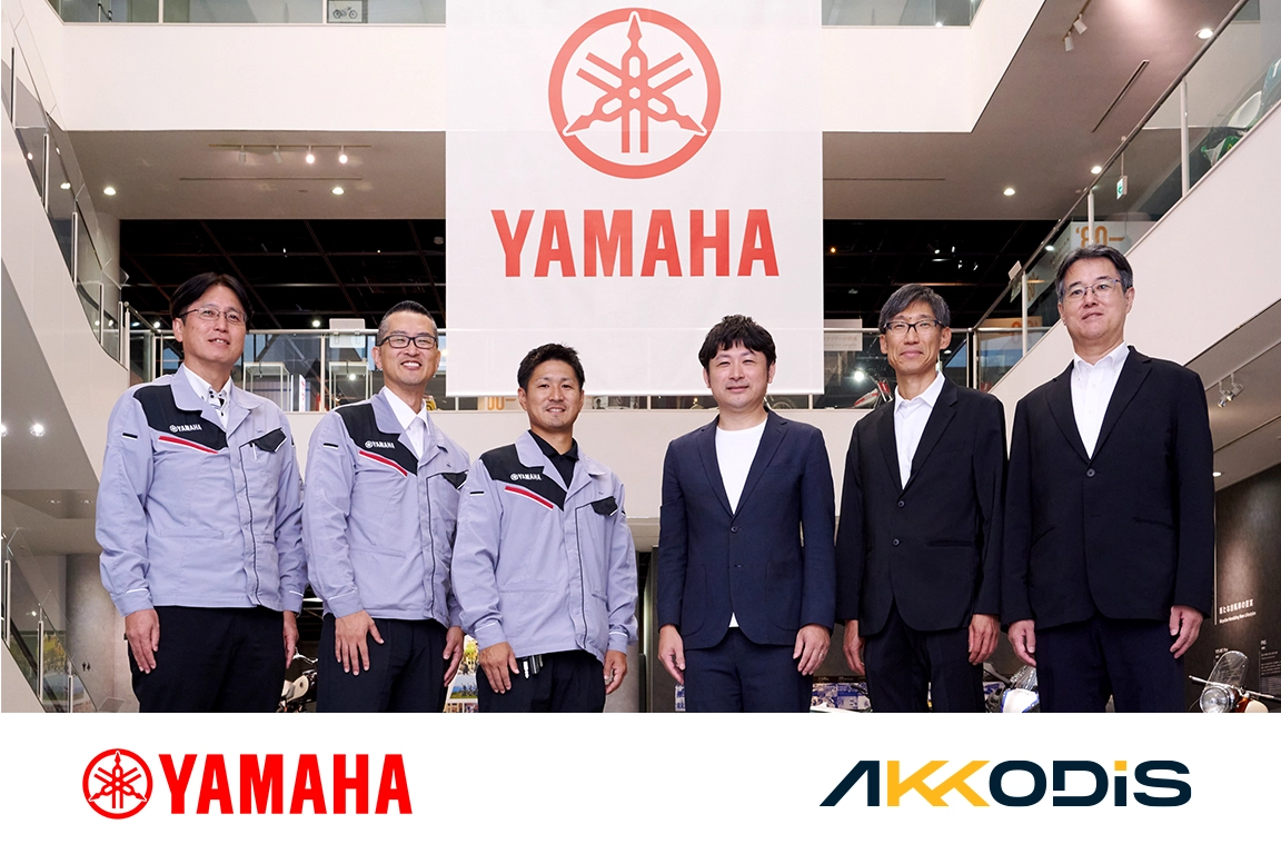 ヤマハ発動機およびAKKODiS 社員6名の集合写真
