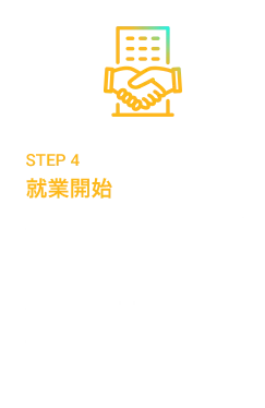 STEP4 就業開始 AKKODiSの派遣社員として就業をスタート！就業開始後もキャリアコーチが伴走サポートしてくれるので安心して就業できます。