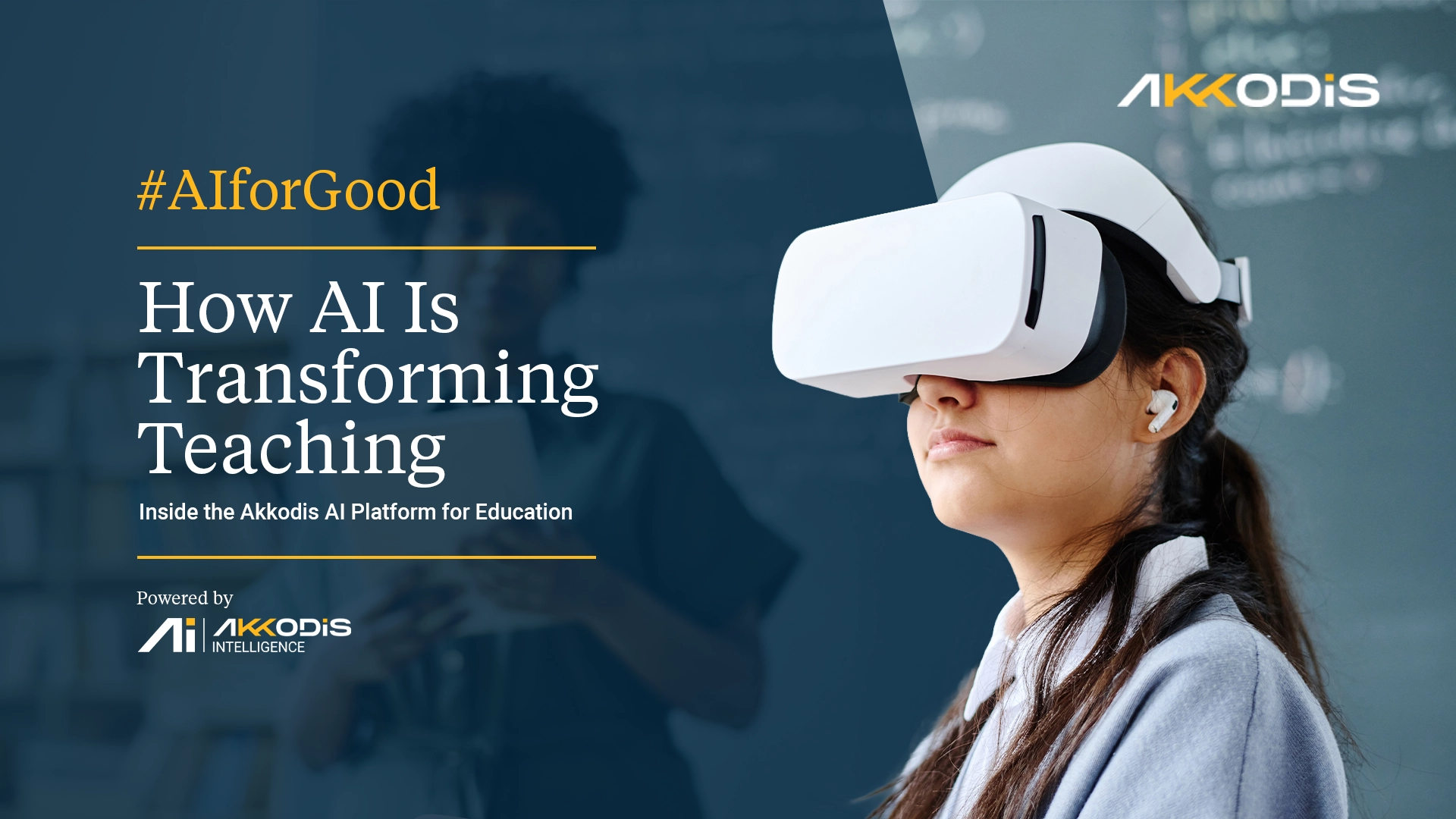 Teacher using the Akkodis AI Platform for Education to plan classroom lessons