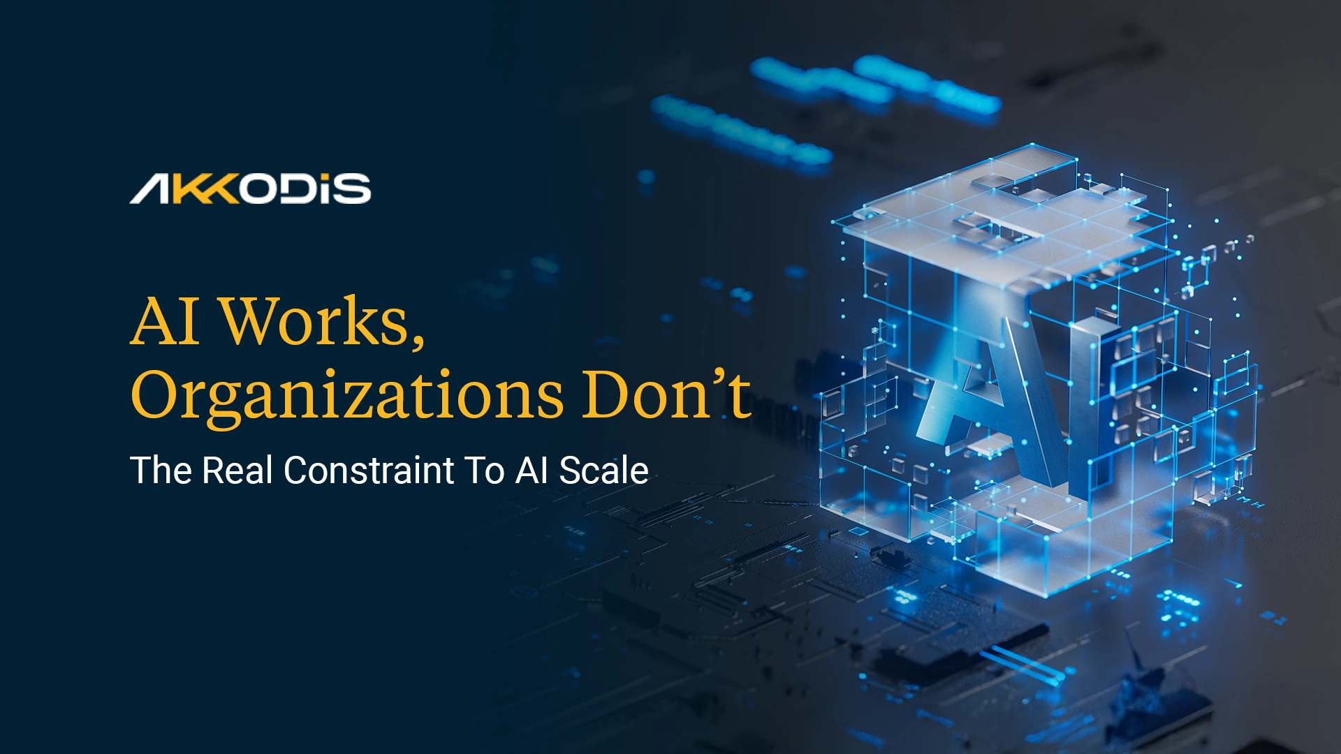 AI pilots succeeding but failing to scale due to organizational constraints