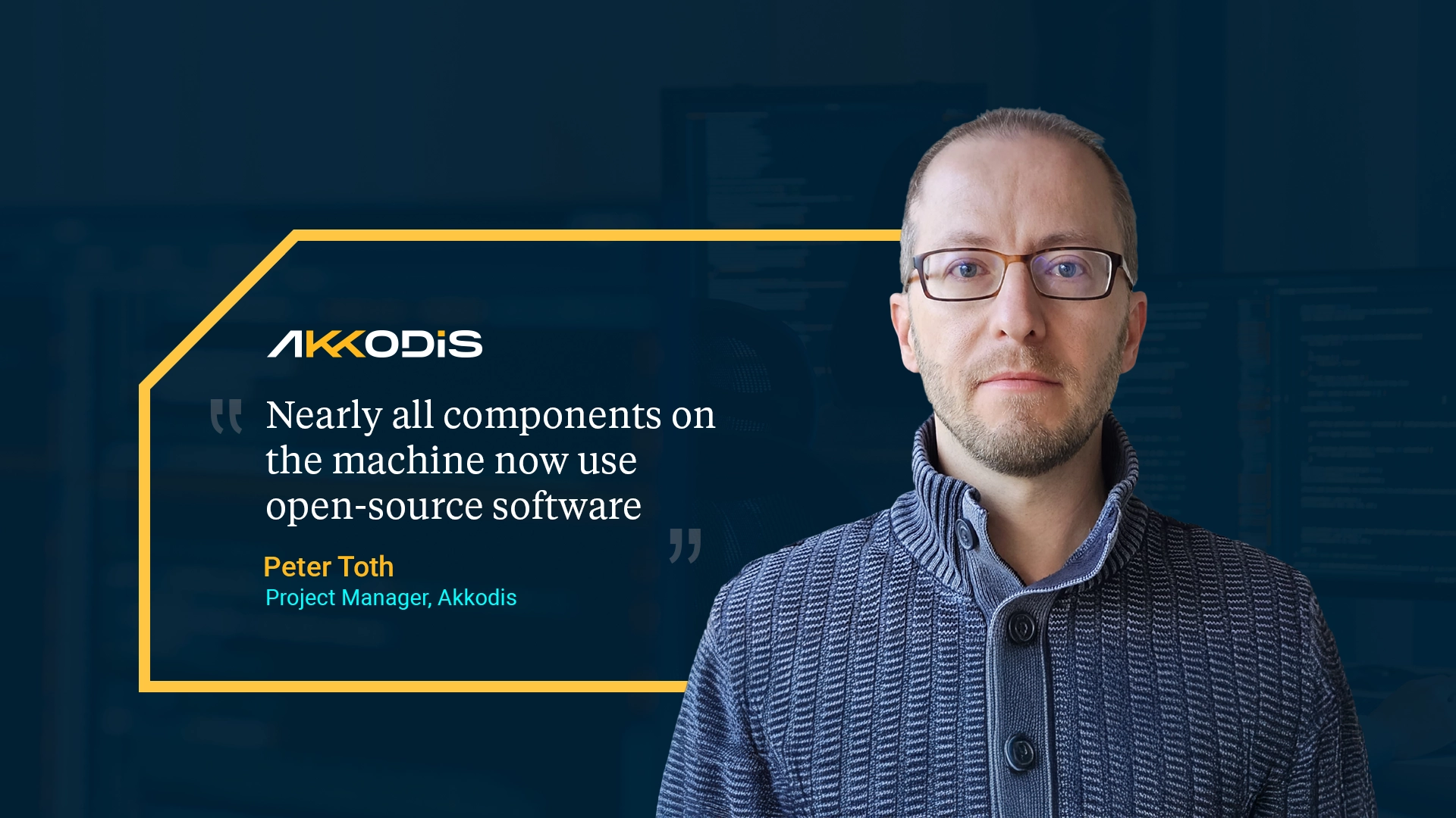 Nearly all components on the machine now use open-source software