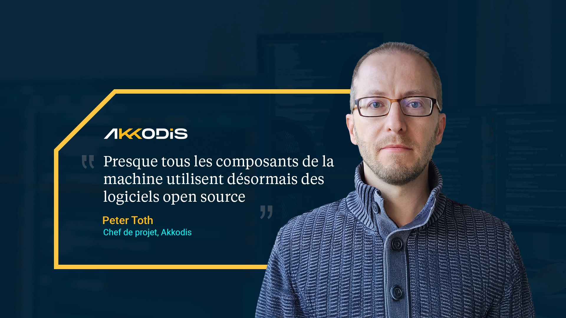 Presque tous les composants de la machine utilisent désormais des logiciels open source