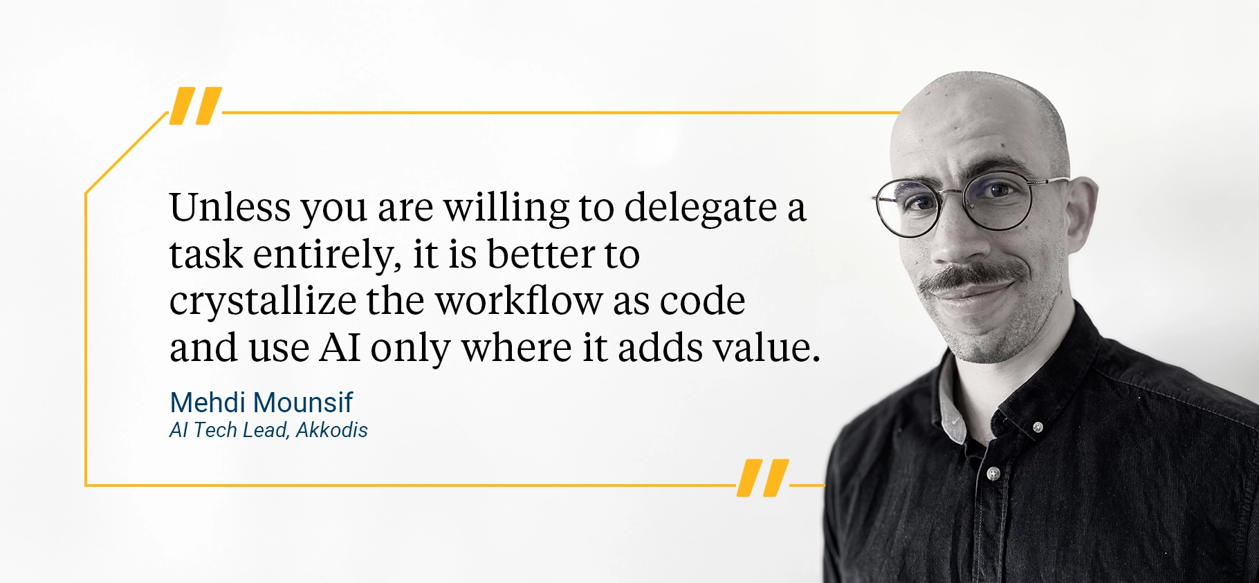 Unless you are willing to delegate a task entirely, it is better to crystallize the workflow as code and use AI only where it adds value.