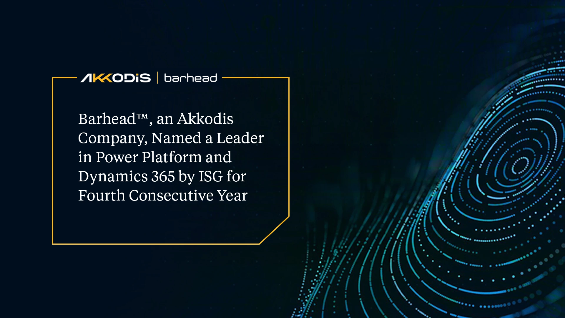 Barhead™, an Akkodis Company, Named a Leader in Power Platform and Dynamics 365 by ISG for Fourth Consecutive Year