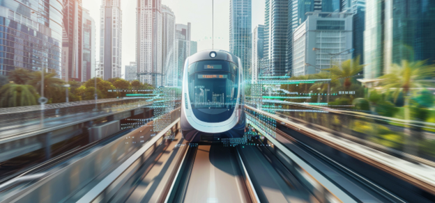 AI-generated bullet train