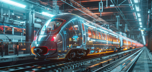 Transport ferroviaire collectif en ville connecté