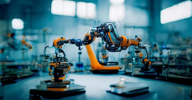 image d'illustration d'un robot sur une ligne de production