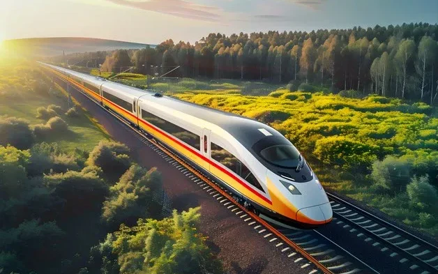 AI-generated bullet train