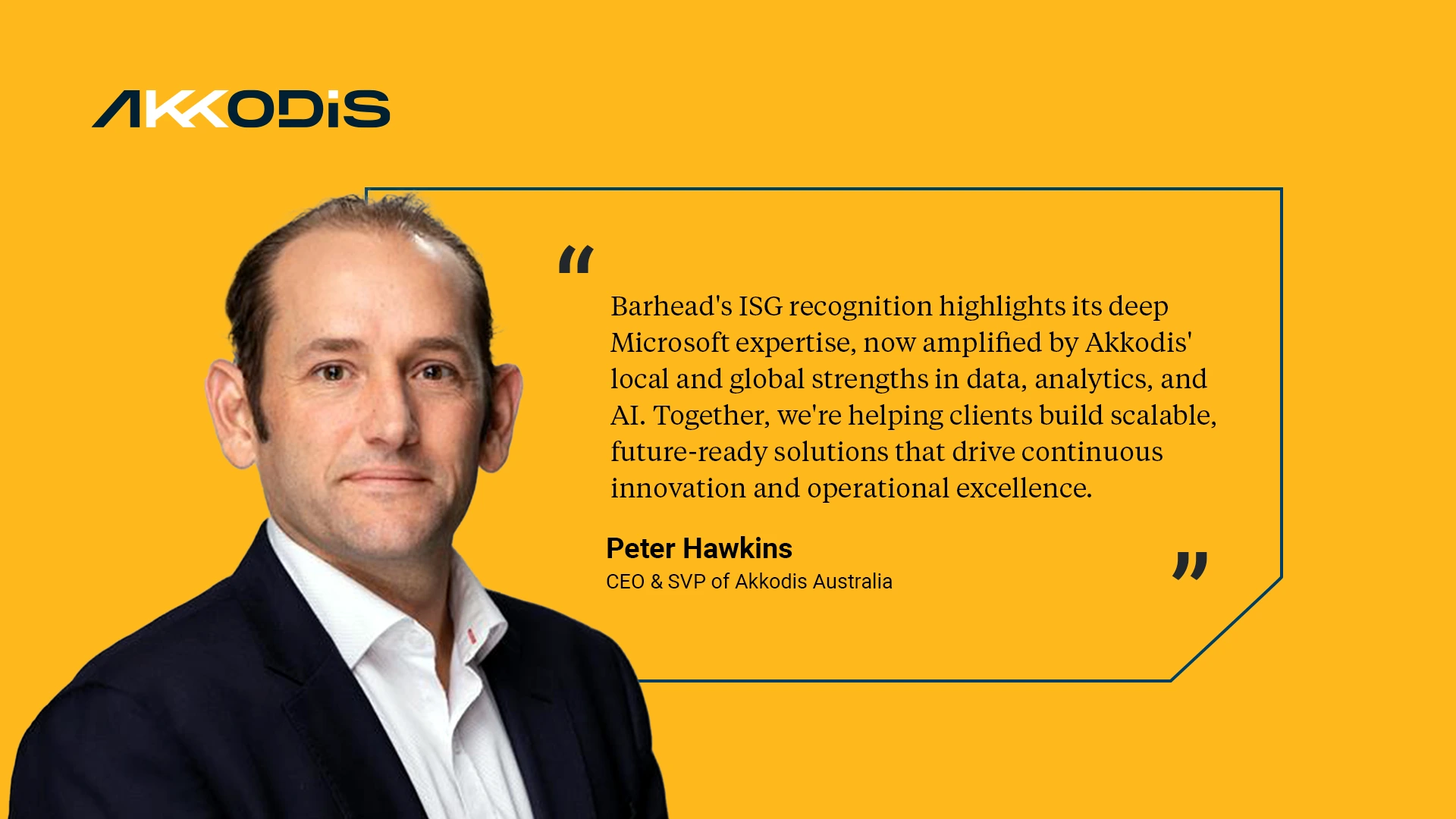 Peter Hawkins, CEO & SVP of Akkodis Australia