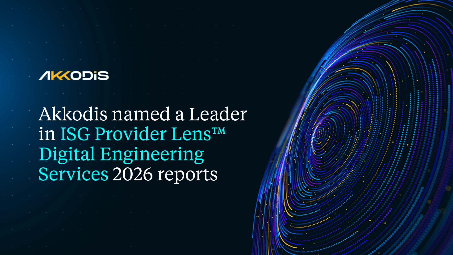 Akkodis named a Leader in ISG Provider Lens™ Digital Engineering Services 2026 reports 