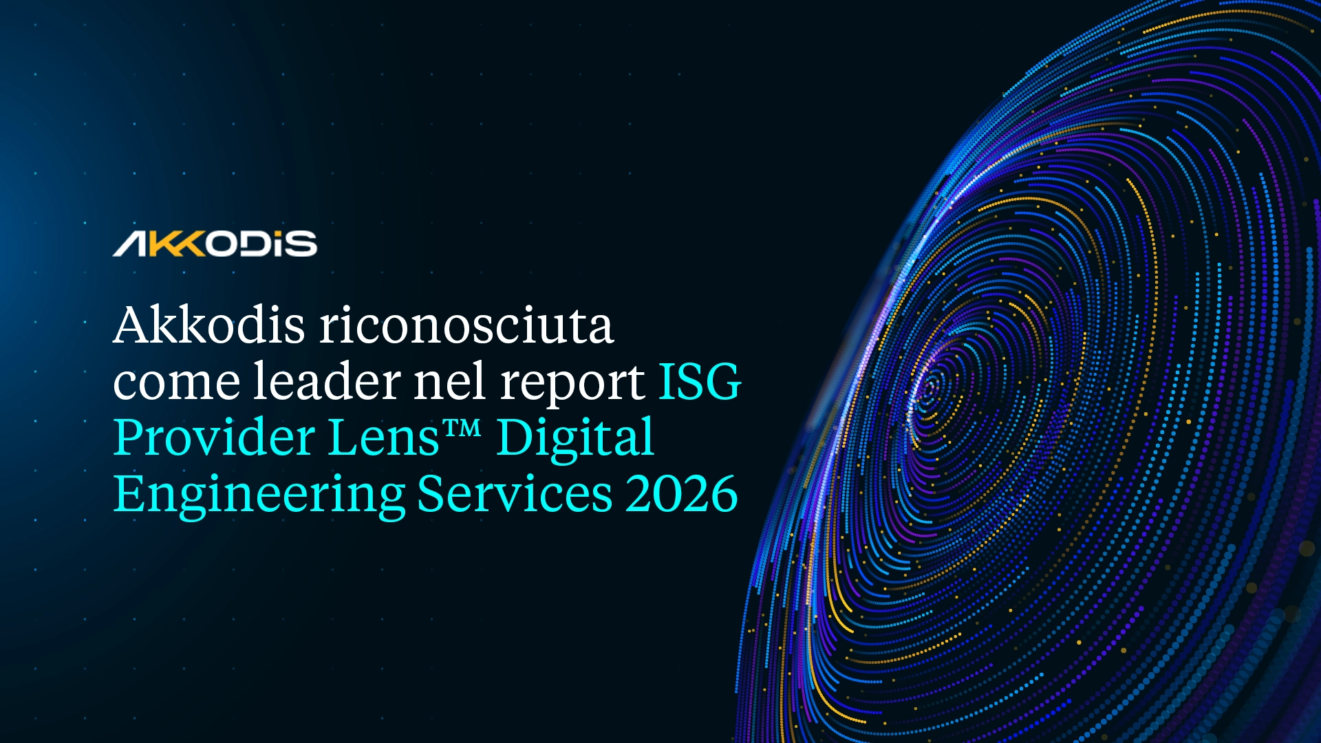 Akkodis riconosciuta come leader nel report ISG Provider Lens™ Digital Engineering Services 2026