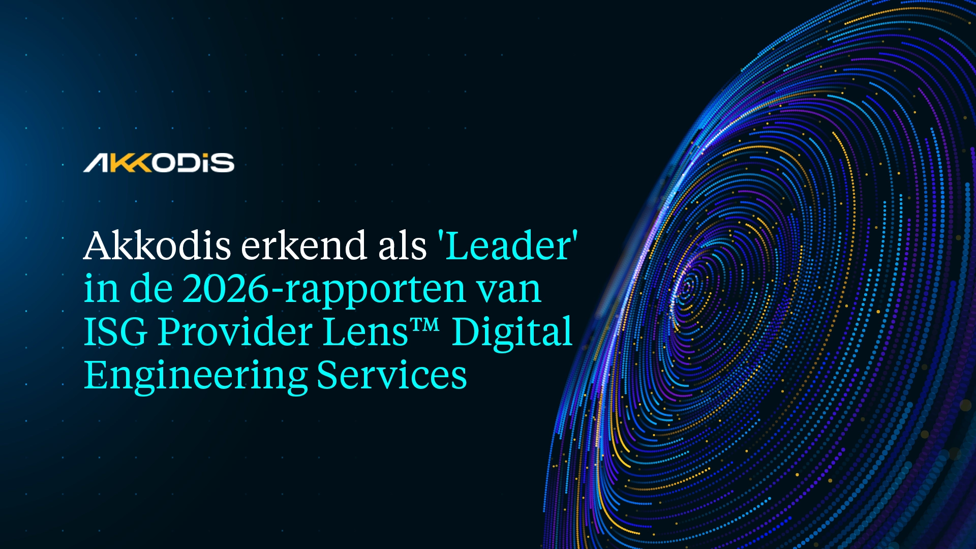 Akkodis erkend als 'Leader' in de 2026-rapporten van ISG Provider Lens™ Digital Engineering Services 