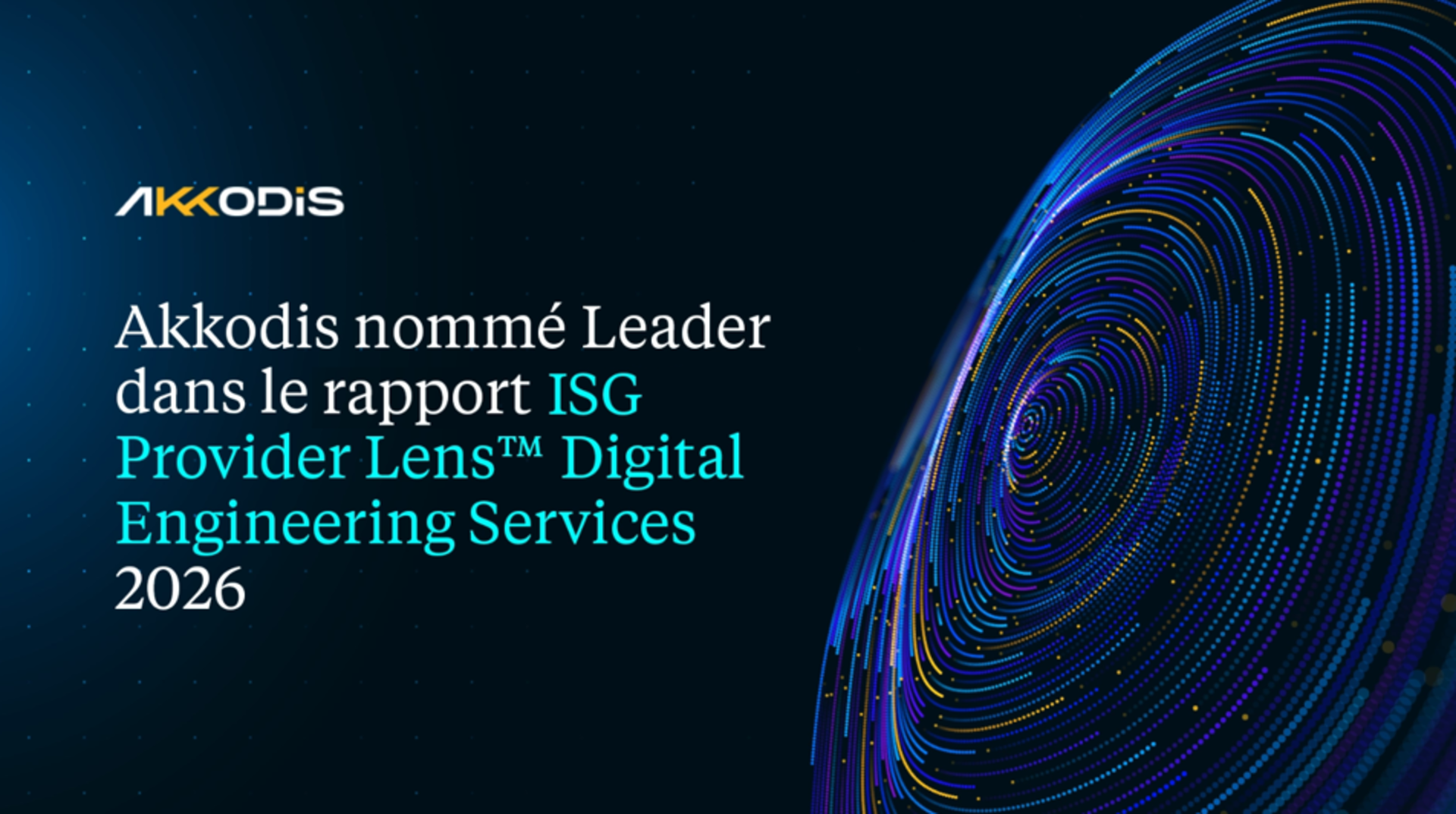 Akkodis nommé Leader dans les rapports ISG Provider Lens™ Digital Engineering Services 2026