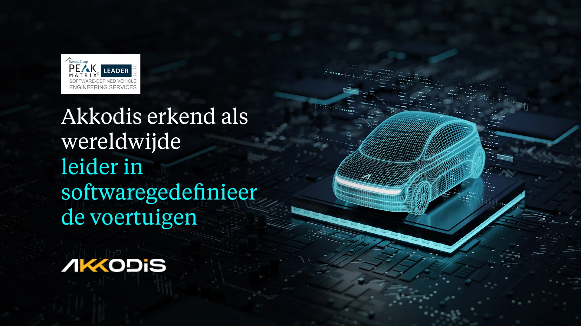 Akkodis erkend als Leader in Everest Group SDV Engineering Services PEAK Matrix