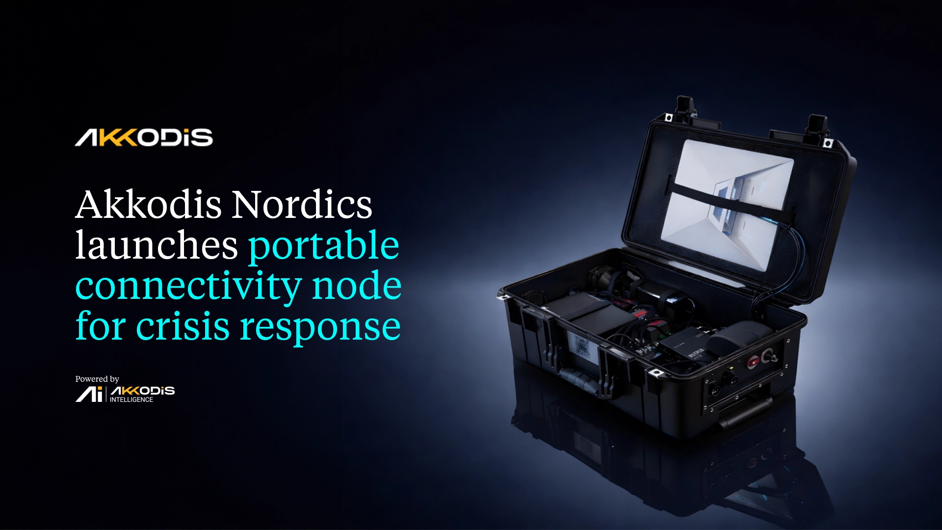 Portable connectivity node enabling resilient communication in crisis environments 