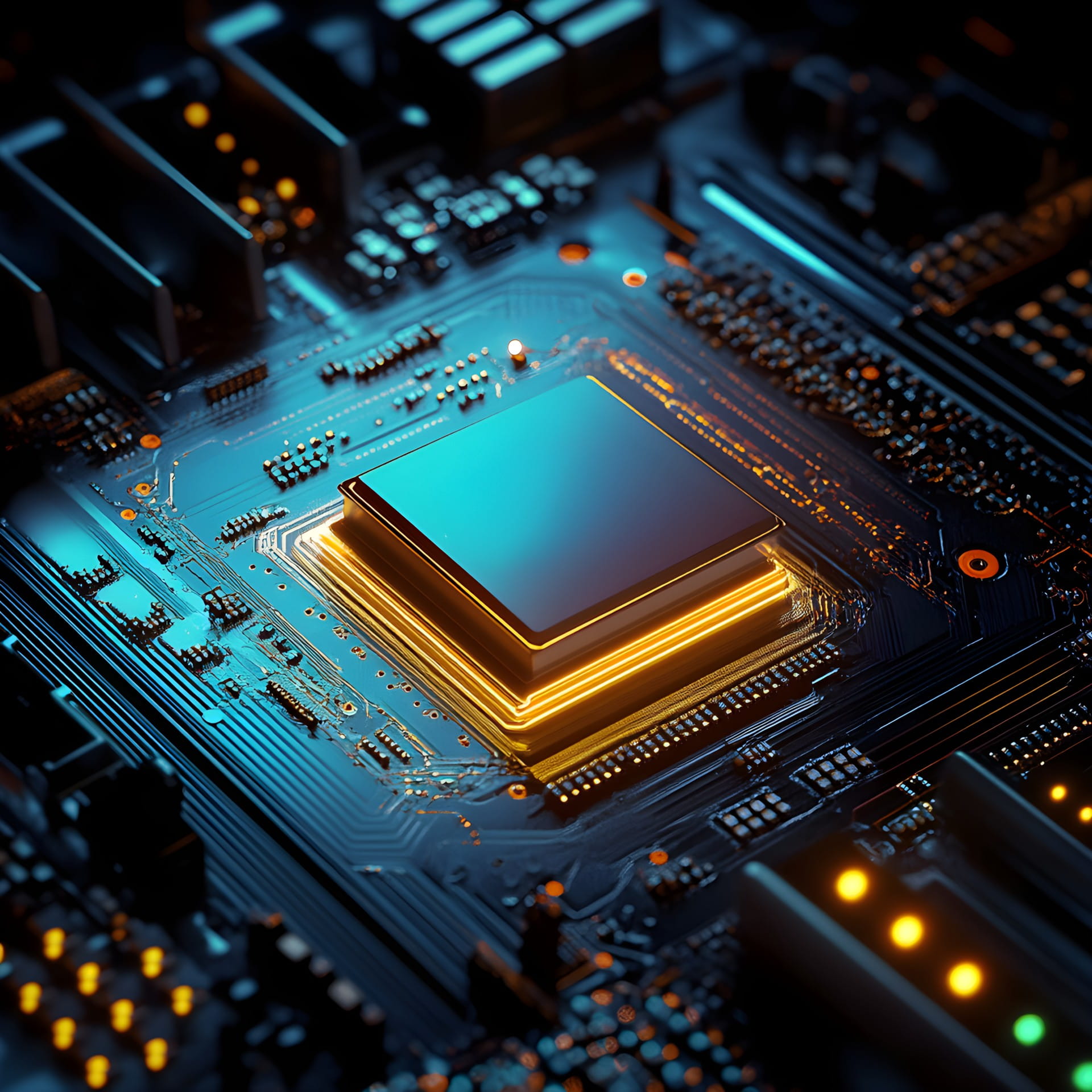 AI-generated hi-tech vehicle driver’s front panel