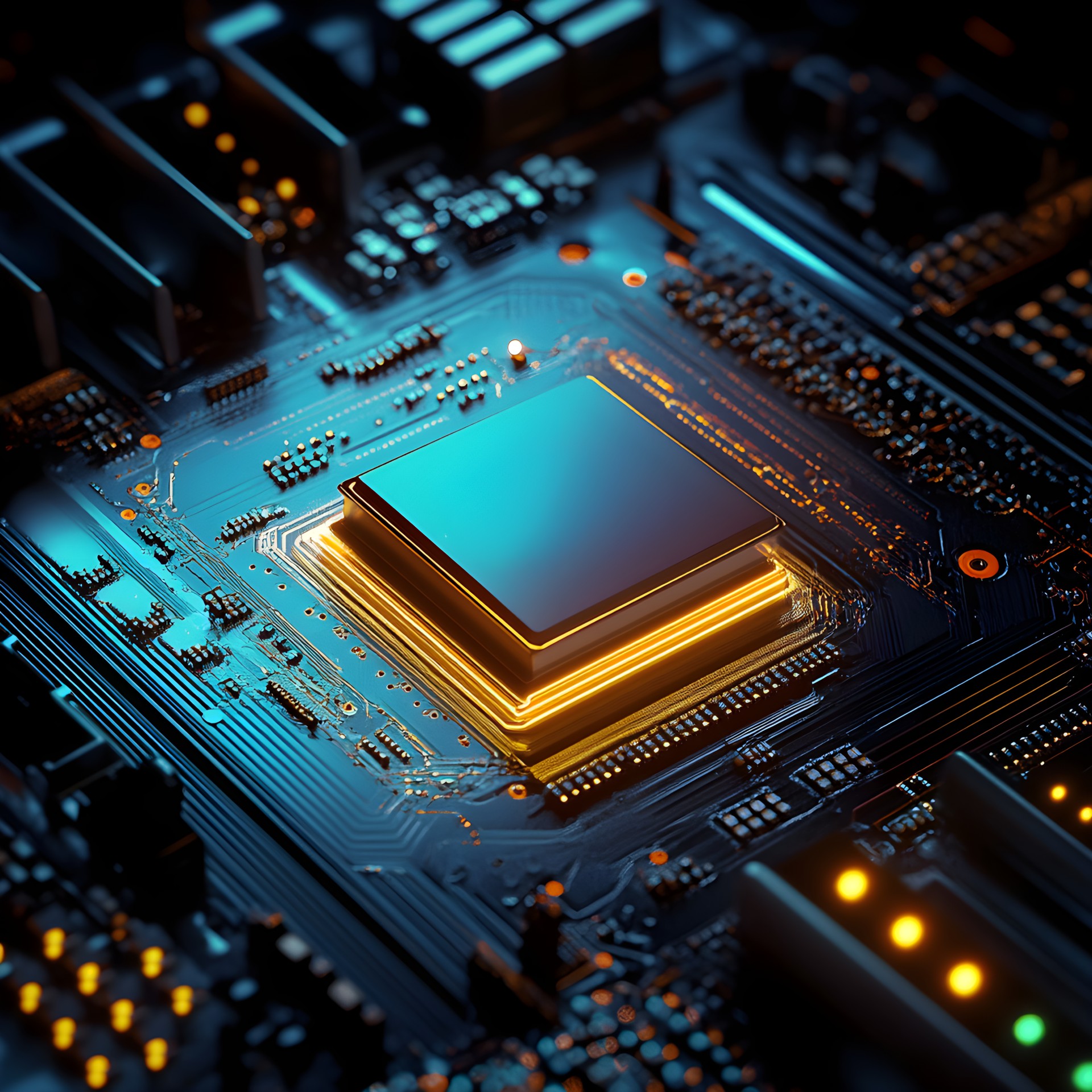 AI-generated hi-tech vehicle driver’s front panel