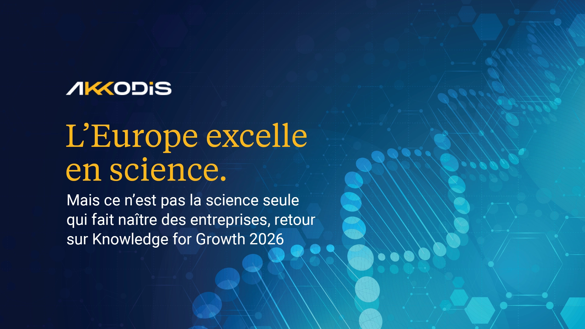 L’Europe excelle en science. A Anvers