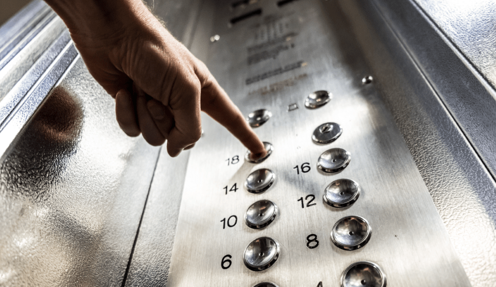 hand press elevator button