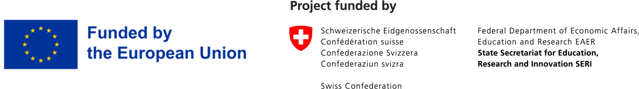 Fedora's project is funded by the European Union and the Swiss Federal Department of Economics Affairs Education and Research EAER